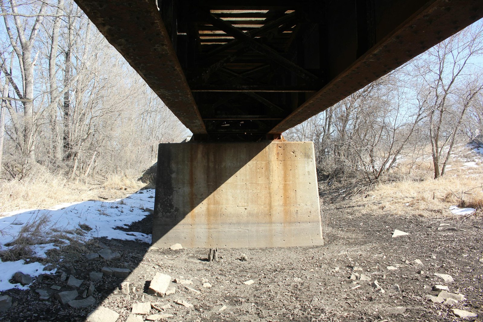 Under bridge